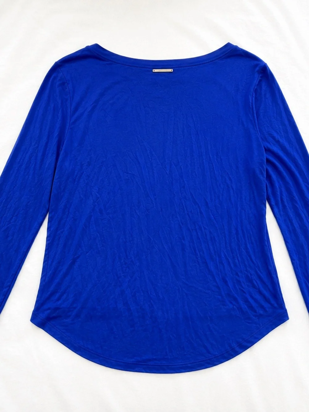 Michael Kors Electric Blue Long Sleeve Crewneck Lightweight Sweater Size Medium
